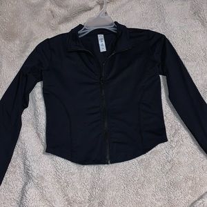 Lightweight Stretchy Workout Zip Up w/Thumb Holes